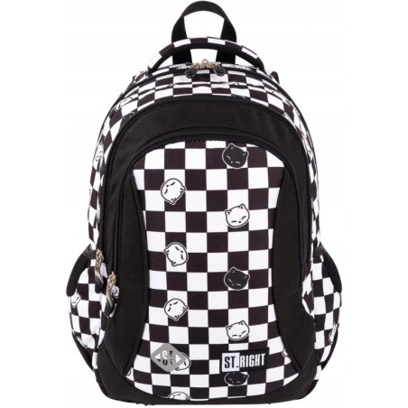 Plecak szkolny 3-komorowy Tornister młodzieżowy Chess Cats BP-26 ST.RIGHT St.Majewski