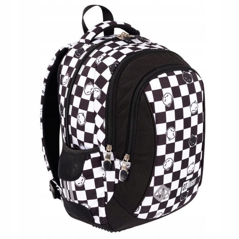 Plecak szkolny 3-komorowy Tornister młodzieżowy Chess Cats BP-26 ST.RIGHT St.Majewski