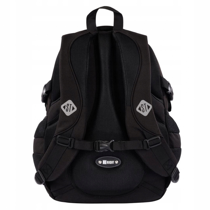 Plecak szkolny 4-komorowy Tornister młodzieżowy Black Cats BP-01 ST.RIGHT St.Majewski