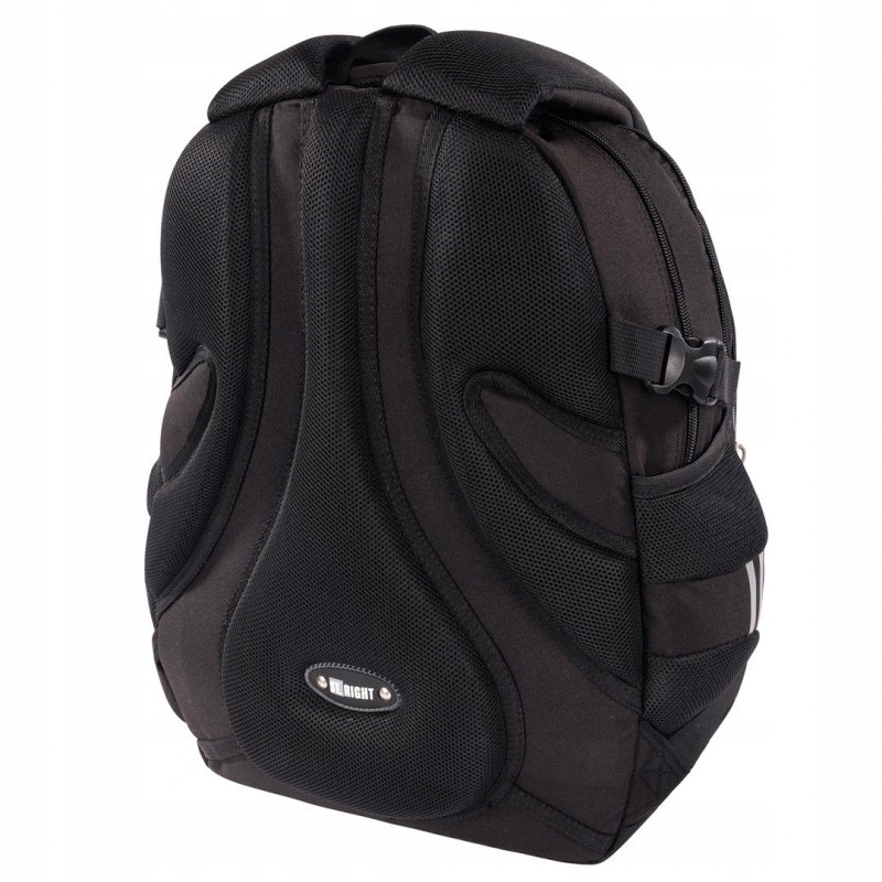 Plecak szkolny 4-komorowy Tornister młodzieżowy Black Cats BP-01 ST.RIGHT St.Majewski