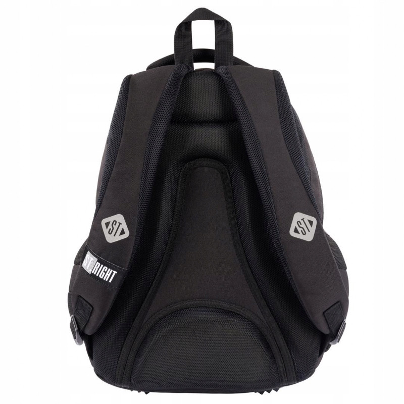 Plecak szkolny 4-komorowy Tornister młodzieżowy Black Cats BP-06 ST.RIGHT St.Majewski