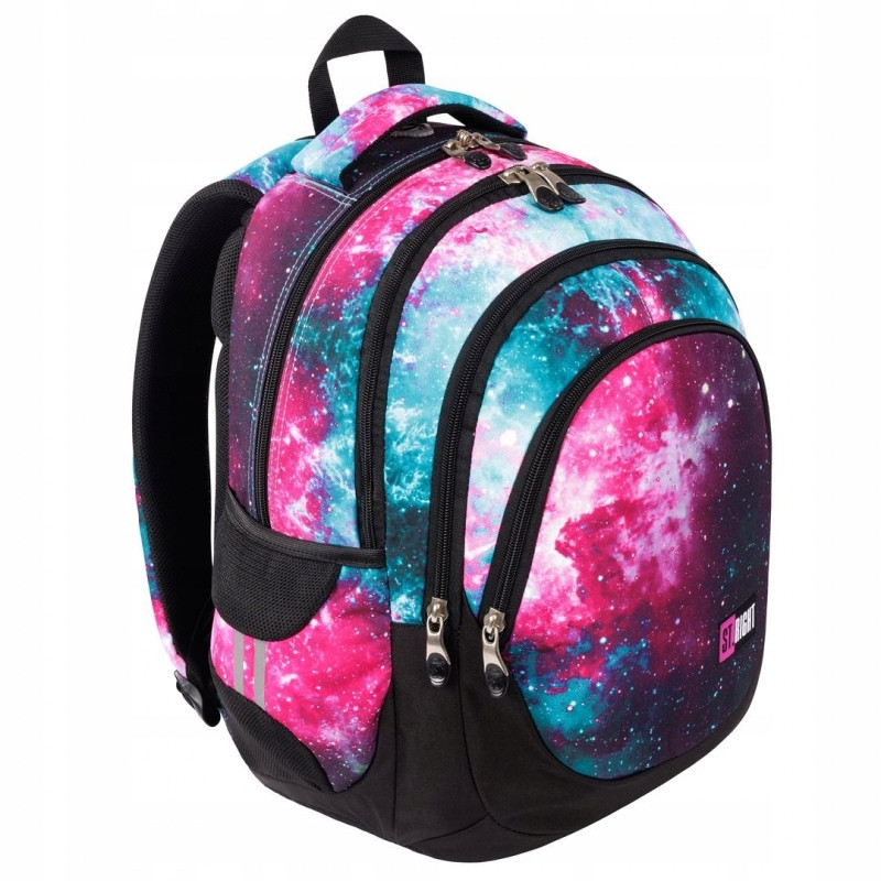 Plecak szkolny 4-komorowy Tornister młodzieżowy Nebula BP-06 ST.RIGHT St.Majewski