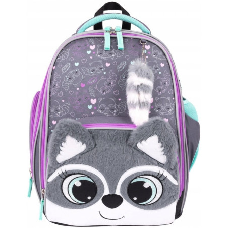 Plecak szkolny 2-komorowy Tornister dla dziewczynki B-8 PREMIUM St.Majewski