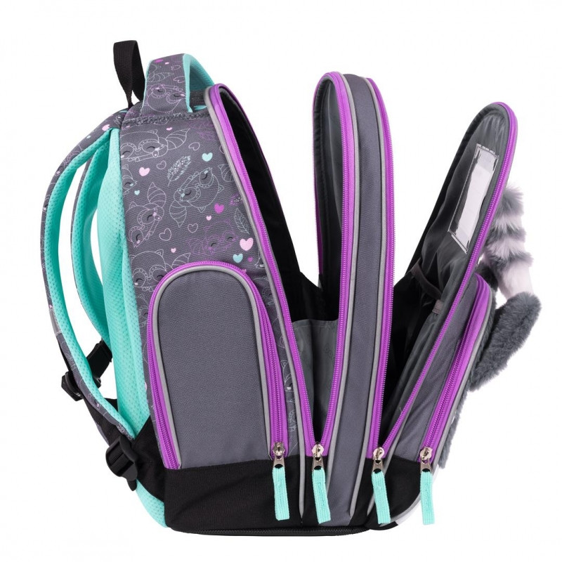 Plecak szkolny 2-komorowy Tornister dla dziewczynki B-8 PREMIUM St.Majewski