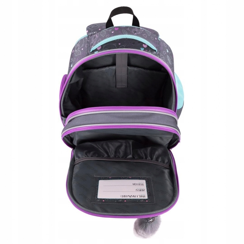 Plecak szkolny 2-komorowy Tornister dla dziewczynki B-8 PREMIUM St.Majewski