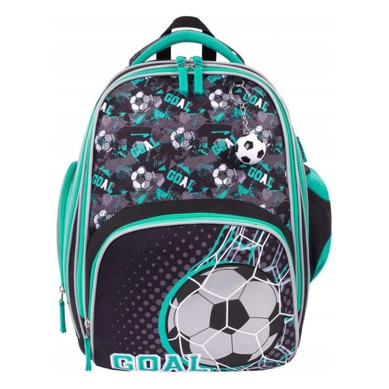 Plecak szkolny 2-komorowy Tornister dla chłopca Goal B-8 PREMIUM St.Majewski
