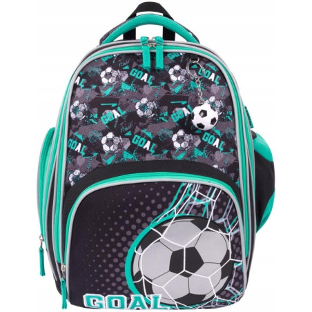 Plecak szkolny 2-komorowy Tornister dla chłopca Goal B-8 PREMIUM St.Majewski