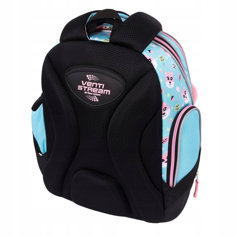 Plecak szkolny 2-komorowy Tornister dla dziewczynki Squirrel B-8 PREMIUM St.Majewski