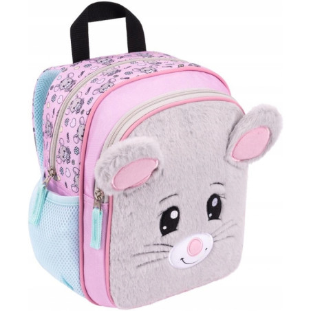 Plecak przedszkolny wycieczkowy Plecaczek pluszowy Mouse D-7 St.Majewski