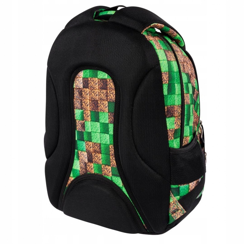 Plecak szkolny 2-komorowy Tornister młodzieżowy Pixel Cubes BP-76 ST.RIGHT St.Majewski