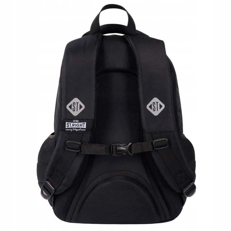 Plecak szkolny 2-komorowy Tornister młodzieżowy St.Black Vintage BP-76 ST.RIGHT St.Majewski