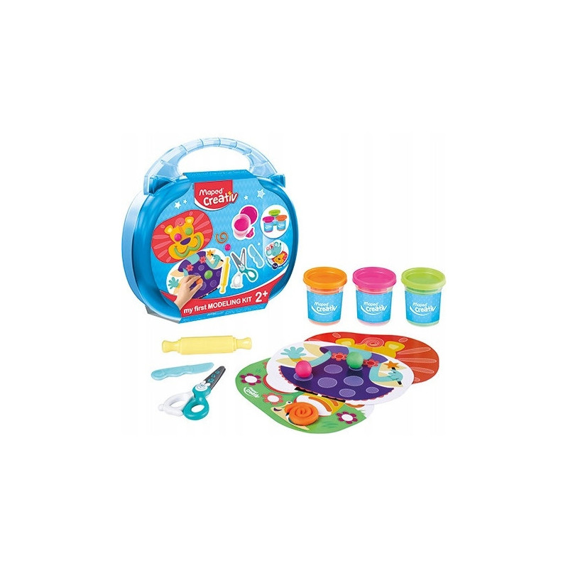 Zestaw z masą plastyczną+walizka 907007 CREATIV MAPED