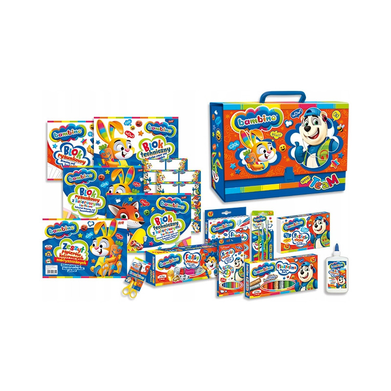 Wyprawka szkolna przedszkolna Zestaw XXL BAMBINO