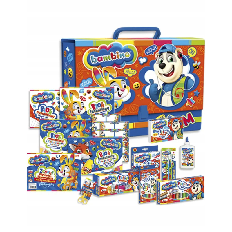 Wyprawka szkolna przedszkolna Zestaw XXL BAMBINO