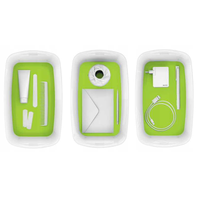 MyBox mały z pokrywką, biało-zielony LEITZ 52291054