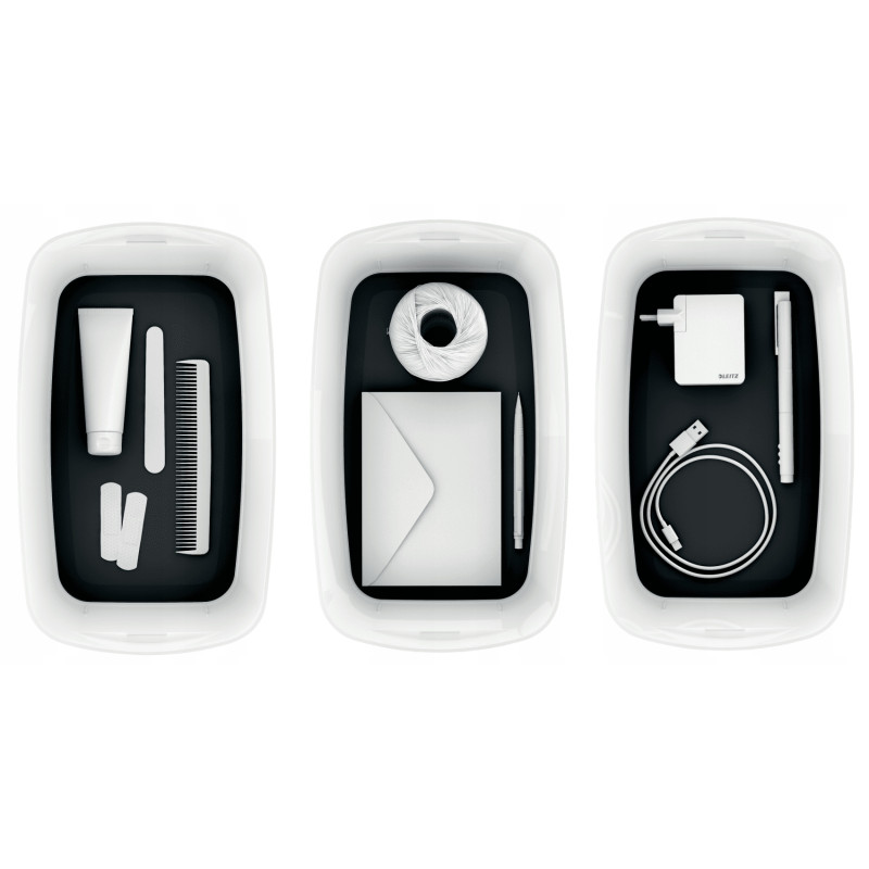 MyBox mały z pokrywką, biało-czarny LEITZ 52291095