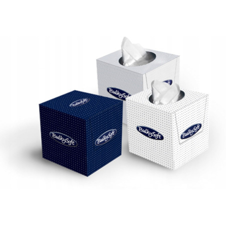 Chusteczki higieniczne 2 warstwy a`90szt - op. Kwadratowe 68360 BulkySoft