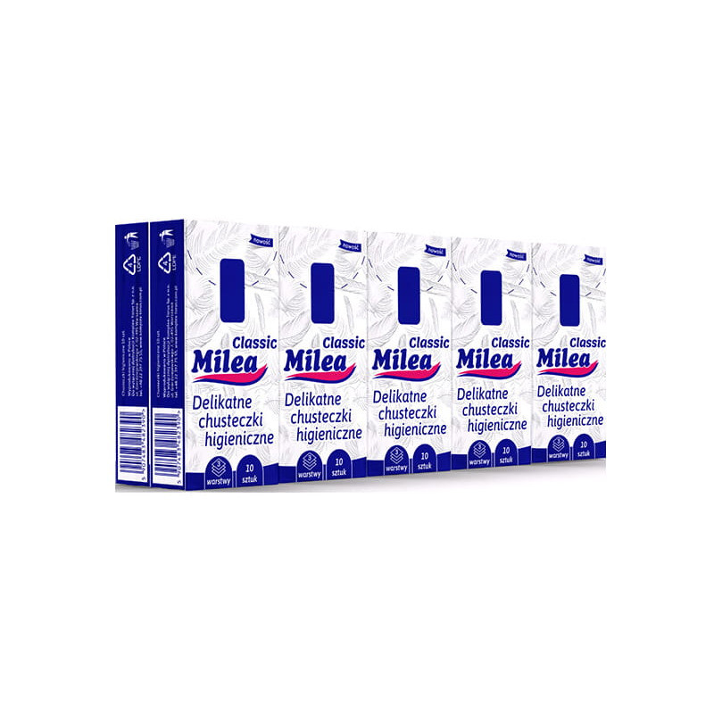 Chusteczki higieniczne 3W CLASSIC 10x10szt. MILEA
