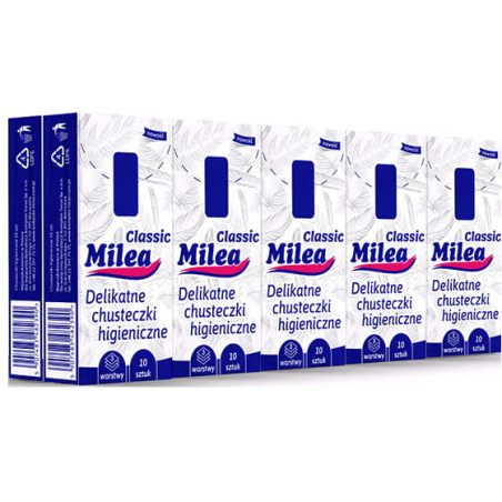 Chusteczki higieniczne 3W CLASSIC 10x10szt. MILEA