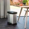 Kosz na śmieci CURVER DECO BIN z pedałem 30L srebrny metalizowany 02164-582-00 203278
