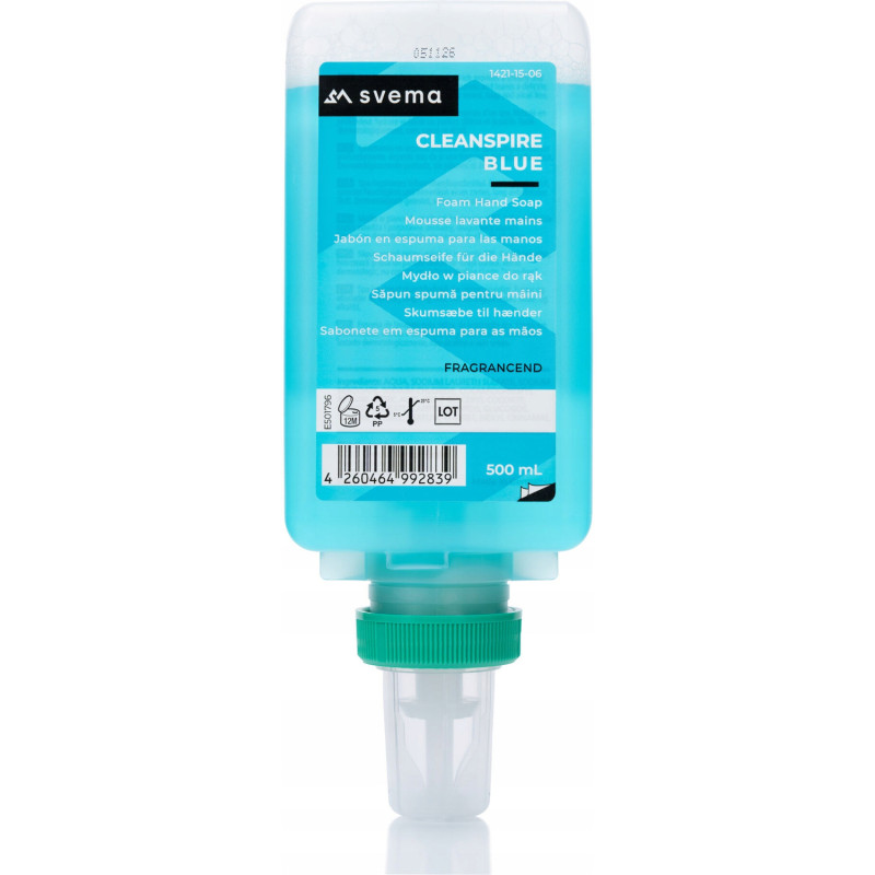 Mydło w pianie, system S6 NEXXT/SVEMA LOGAN-M 500ml CLEANSPIRE BLUE