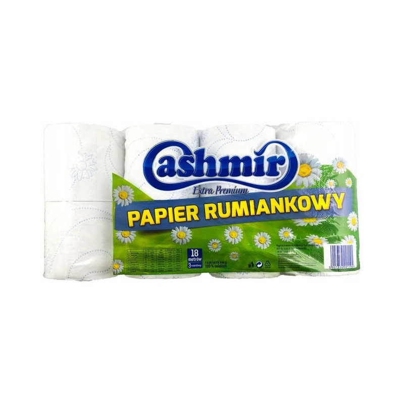 Papier toaletowy CASHMIR Extra Premium (8szt.) 3 warstwy rumianek 18m 224218