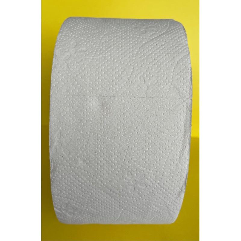 Papier toaletowy JUMBO 120m(12szt) biały 20x9,1cm 65% białości 2 warstwy 270065 PUFFO