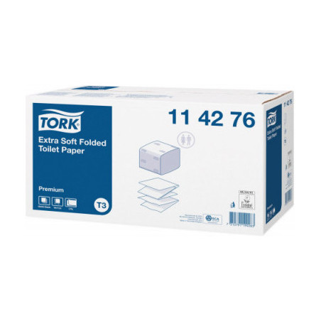 Papier toaletowy TORK T3 (30 sztuk) Premium biały w składce ekstramiękki 114276