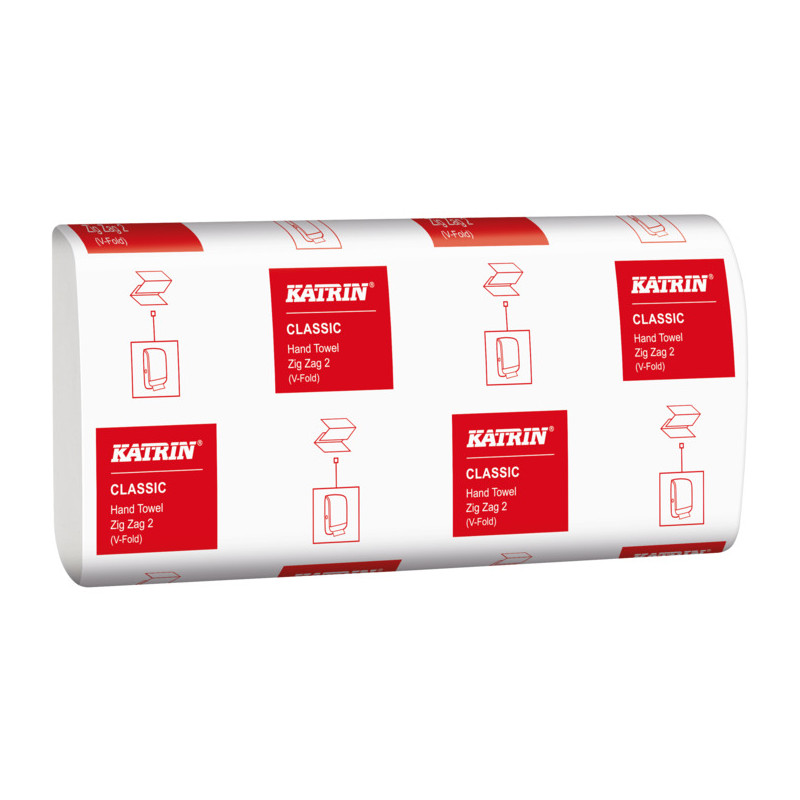 Ręcznik ZZ KATRIN biały 2w 20x150listków CLASSIC 65944/431468/36180 karton