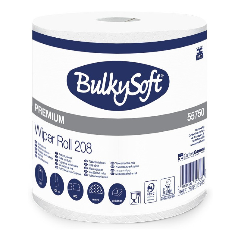 Czyściwo papierowe BulkySoft Classic 2 warstwy 208m 55750