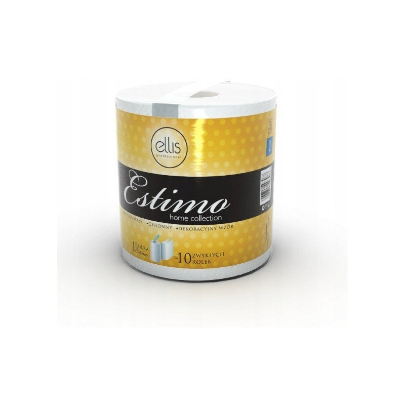 Ręcznik w roli ELLIS Estimo 100m 2 warstwy celuloza 500 listków 9.793.134 3087