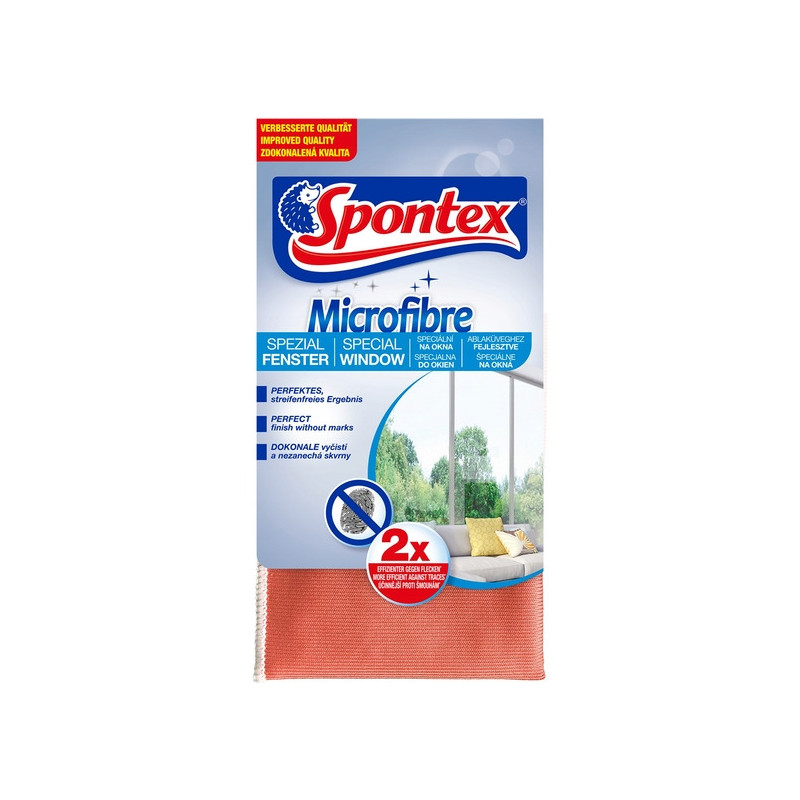 Ściereczka z mikrofibry do okien 35x35cm SPONTEX 19700040