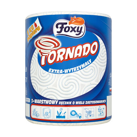 Ręcznik papierowy w rolce Jumbo FOXY TORNADO 3 warstwy