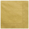 Serwetki złote 33x33cm papierowe 20 sztuk na stół ozdobne AHA