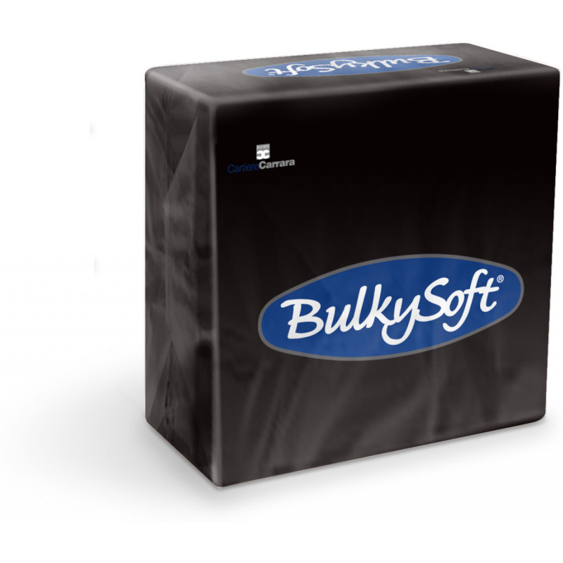 Serwetki BULKYSOFT 33x33mm 2warstwy (100szt) czarne 32400