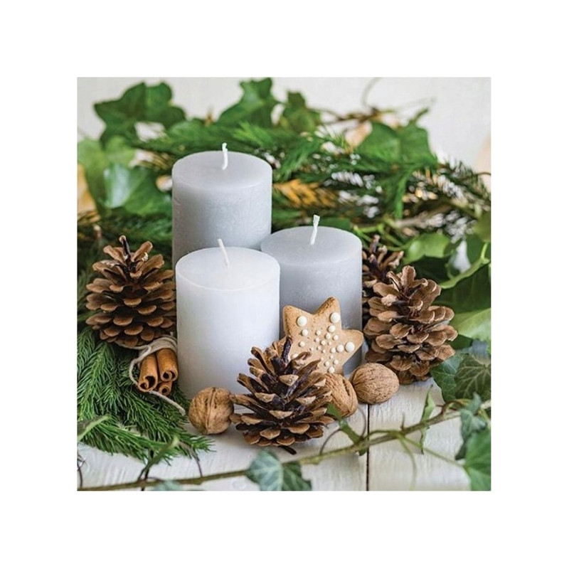 Serwetki świąteczne na Boże Narodzenie Święta 33x33cm papierowe 20 sztuk BN-093 AHA