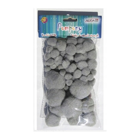 Pompony POM-061 szare 80szt ALIGA