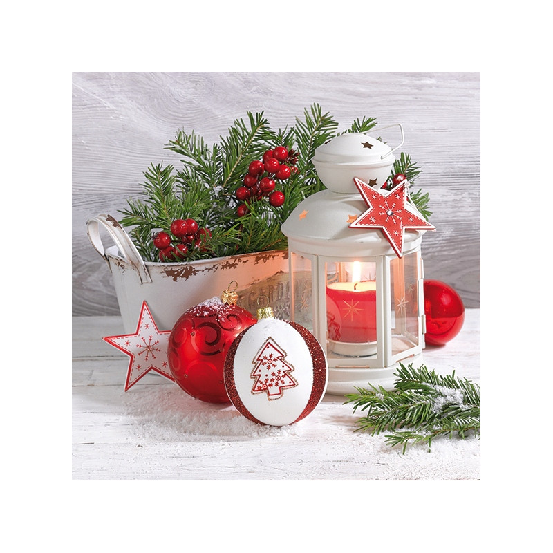 Serwetki świąteczne na Boże Narodzenie Święta 33x33cm papierowe 20 sztuk BN-127 AHA