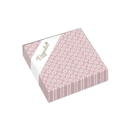 Serwetki papierowe 33x33cm 3 warstwowe 20 sztuk pudrowy róż 9588195 HERLITZ