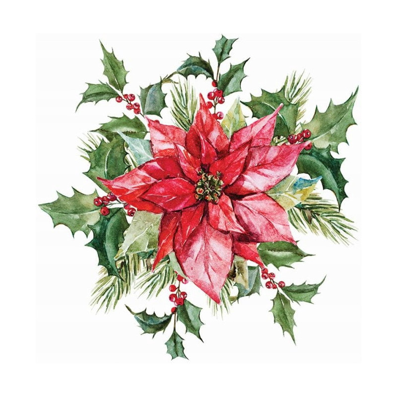 Serwetki świąteczne na Boże Narodzenie Święta 33x33cm papierowe 20 sztuk BN-131 AHA