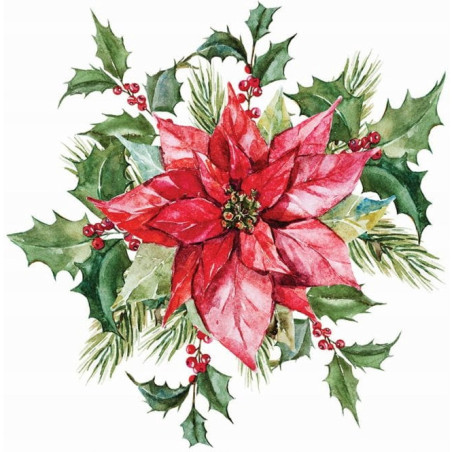 Serwetki świąteczne na Boże Narodzenie Święta 33x33cm papierowe 20 sztuk BN-131 AHA