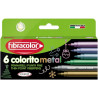 Flamastry metaliczne COLORITO METAL MAX 6kol. FIBRACOLOR