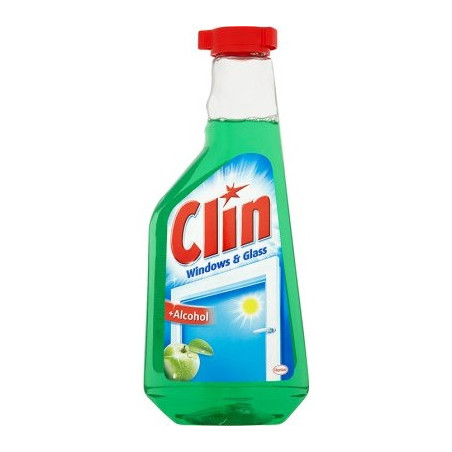 Płyn do szyb CLIN 500ml uzupełnienie jabłko