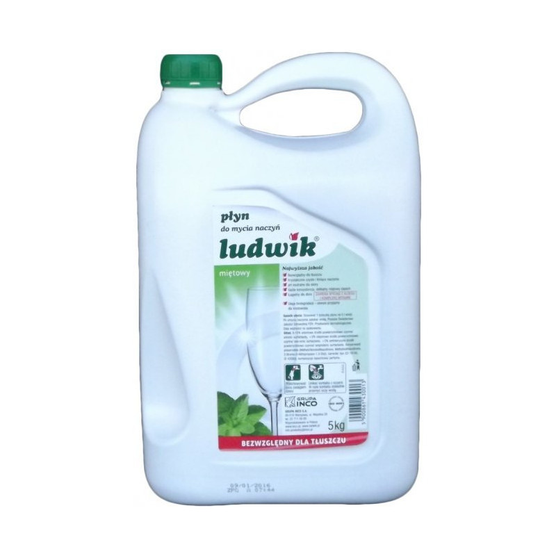 Płyn do naczyń LUDWIK 5kg miętowy