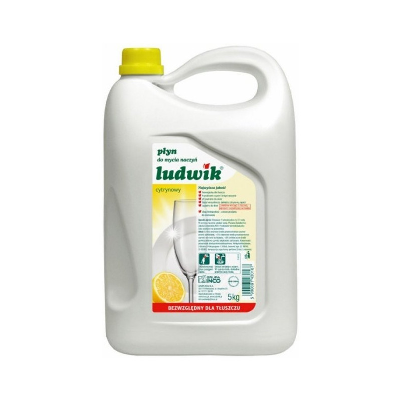 Płyn do naczyń LUDWIK 5kg cytrynowy