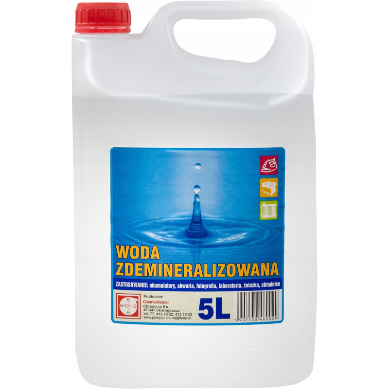 Woda demineralizowana BOMAR 5l