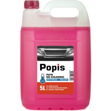 Płyn do chłodnic POPIS 5l różowy