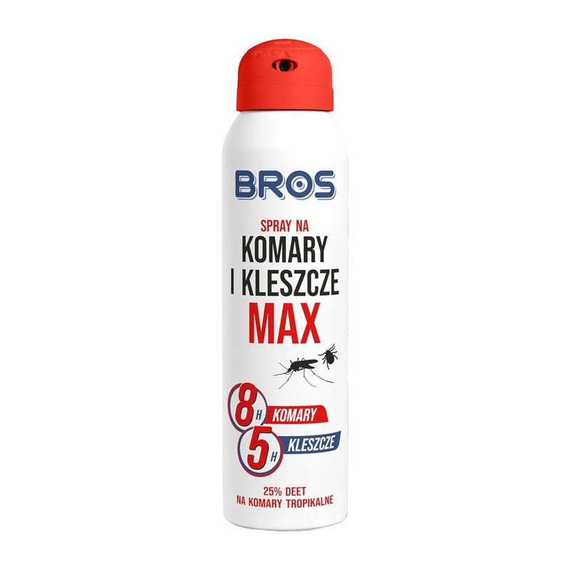 Spray na komary i kleszcze MAX 90ml BROS