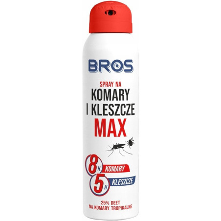 Spray na komary i kleszcze MAX 90ml BROS