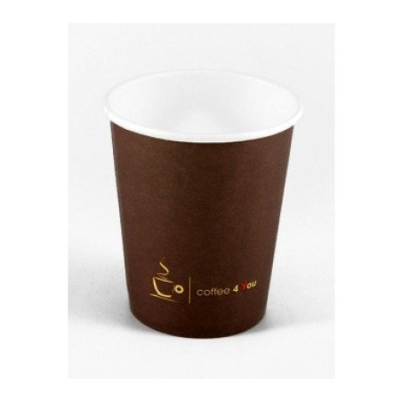 Kubek papierowy 150ml z nadrukiem COFFEE 4 YOU (100) 70mm 221.507b